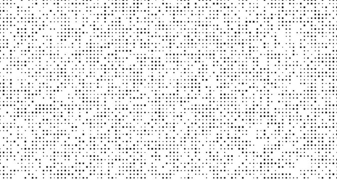 Black squares on white background, random