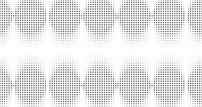 Halftone pattern with black dots on white