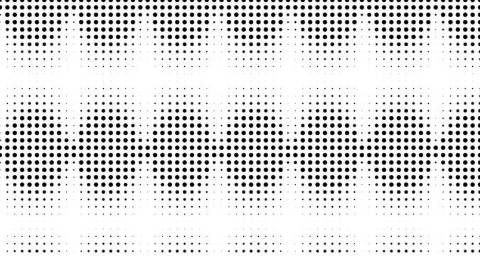 Repeating halftone dots in oval formations background