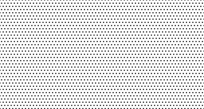 Seamless black square dot pattern dots white