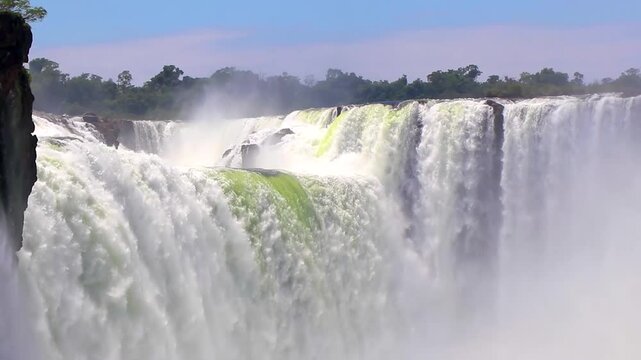 Foz do Iguacu Iguazu Falls waterfall waterfalls fall Argentina Brazil.