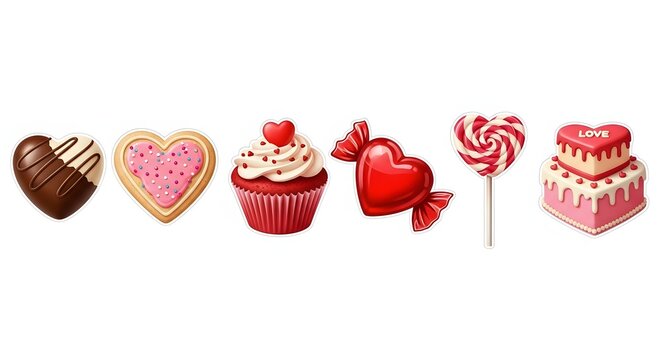 Heart-Shaped Sweet Treats: Valentine's Day Desserts and Candies Collection