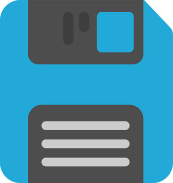 Floppy Disk Cartoon Icon, Save, Storage, and Data Backup cartoon vector