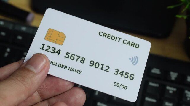 Slow Motion Credit Cards Falling Banking and Fintech 