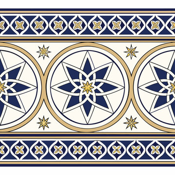 Luxury Islamic Geometric Seamless Vector Pattern