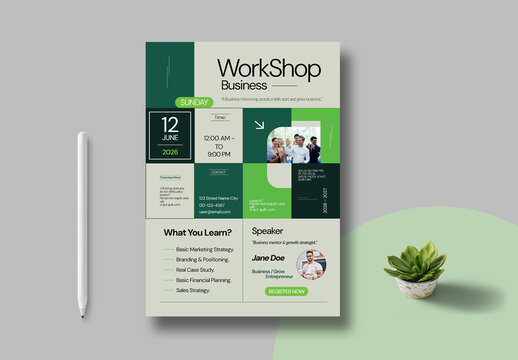 Business Workshop Template Layout