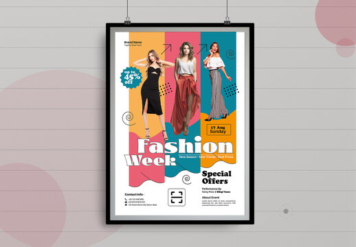 Fashion Week Sale Poster Design