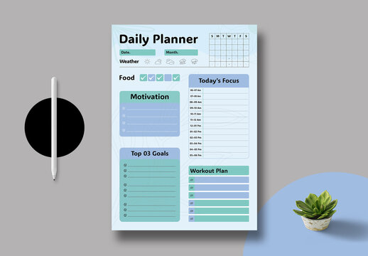 Smart Goal Planner Design Template Layout