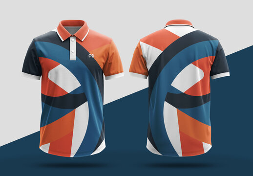Stylish Abstract Polo T Shirt Design