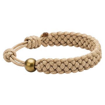 Beaded macrame bracelet with knot detail