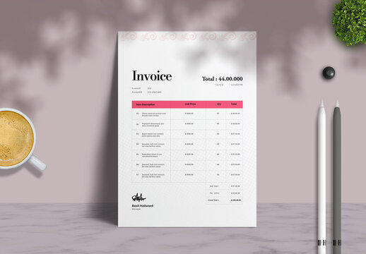 Minimal Invoice Layout