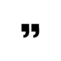 Obraz premium quotation mark symbol, black quotation marks, typography element