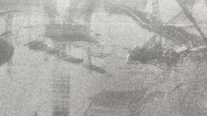 Fototapeta premium Dusty cardboard surface grain background grayscale monochrome texture