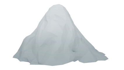 3d rendering glacier © santiago
