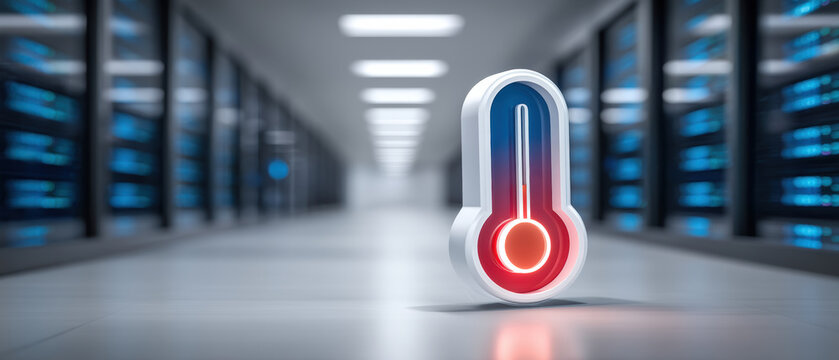 Digital data center temperature alert and cooling system