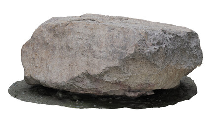 3d rendering big stone © santiago