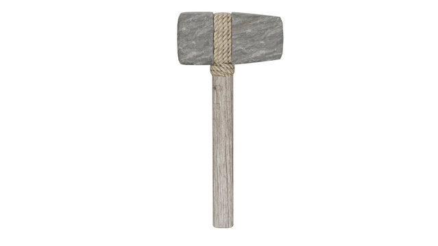 3d rendering stone axe