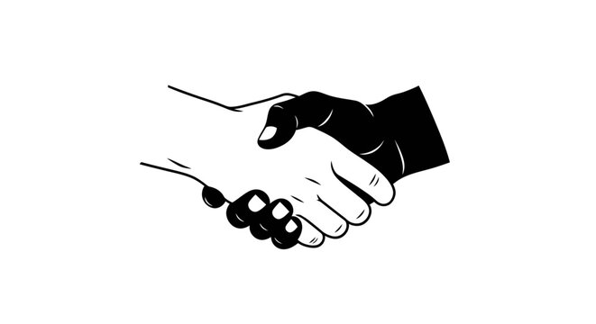 Handshake Between Two People Business.