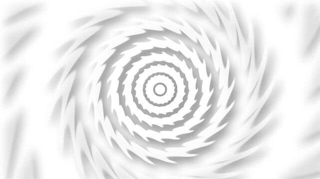 Abstract spiral vortex background animation, Abstract vortex with concentric spiral rings and blurred radial motion