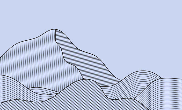 Abstract wavy vector background with flowing lines and modern digital pattern