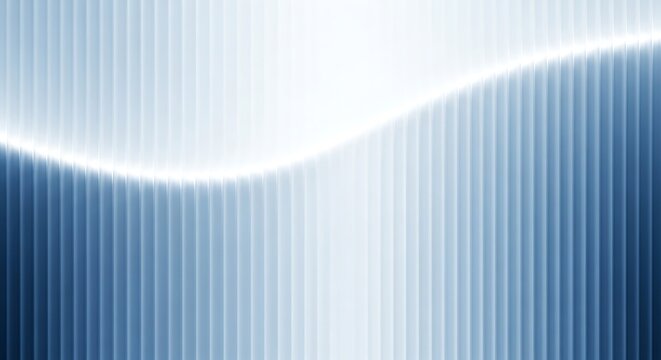 Abstract Blue Lines Background with a Dynamic Gradient Light Wave. Modern Digital Texture Pattern, Vertical Stripes creating a Clean, Smooth, Futuristic Technology Design Surface.
