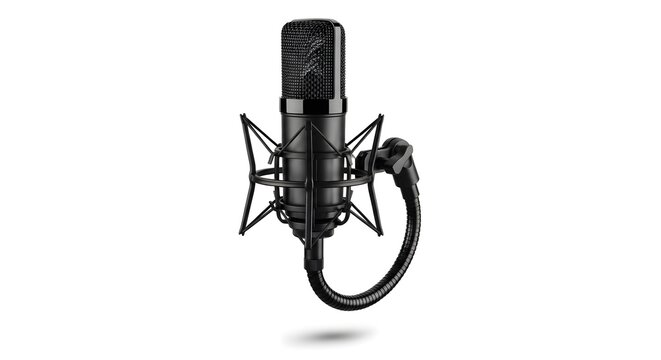 microphone on a white background