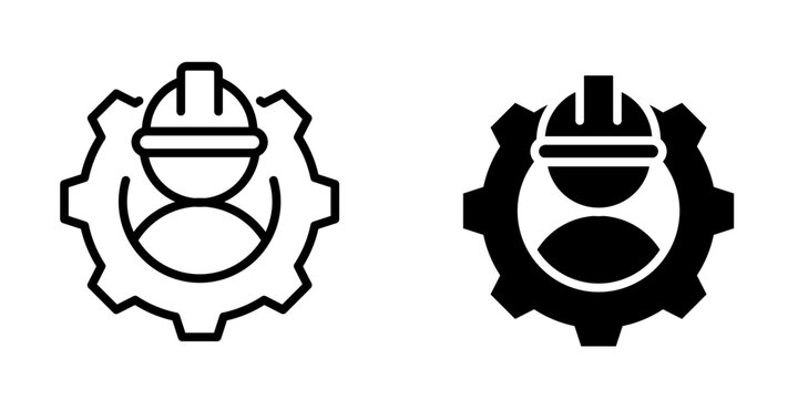Labor management icon, element icon for design branding, print, and digital media