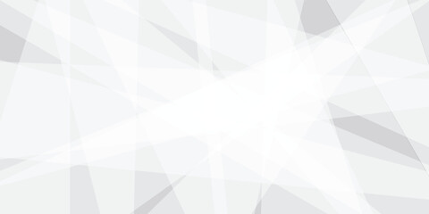Obraz premium Abstract white and gray triangle geometric paper texture design this design are uses for style concept for banner, flyer, card, or brochure cover etc and quality full shape design .