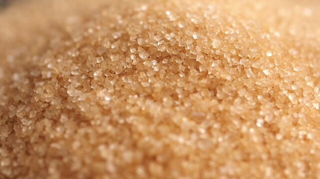 brown sugar is poured on wood surface and spreads out