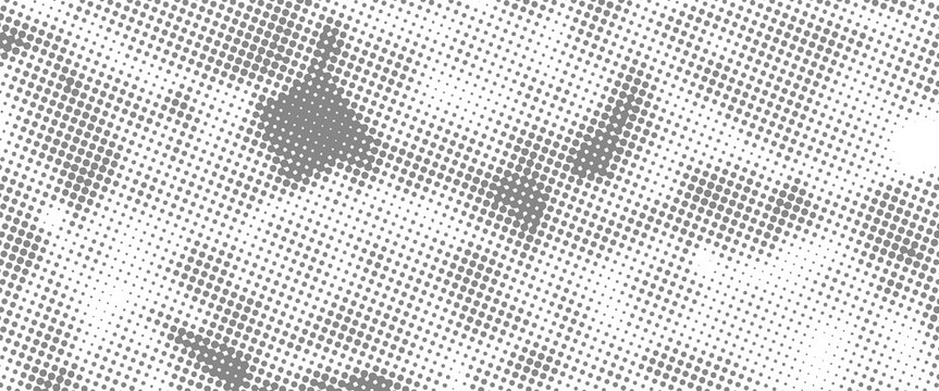 a black and white halftone metal grid pattern with dots, Black color halftone background halftone circle dotted dot cmyk background dot pattern fading dots. modern