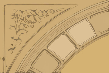 CLASSIC ARCHITECTURE - Ornaments on the facade of a very, very old classicist tenement house © Wojciech Wrzesień