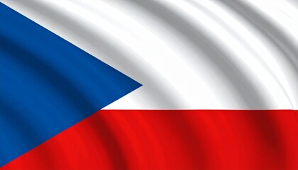 Fototapeta premium Czech Republic national flag illustration