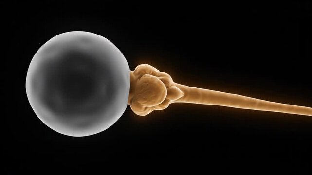 3D Animation of Stem Cell Differentiation into a Neuron