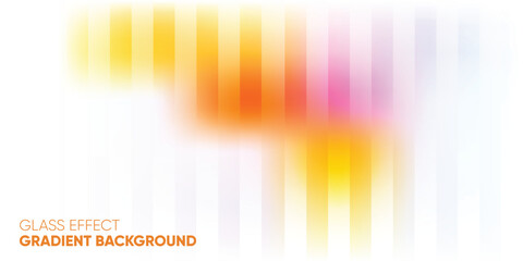 Abstract Vibrant Vertical Gradient Stripes Background with Soft Glass Blur Effect and Colorful Warm Tones © FAISAL CREATES
