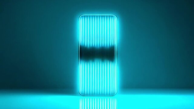 Neon Light Abstraction: A captivating luminous neon light installation. The image highlights the beauty of this vibrant illumination.