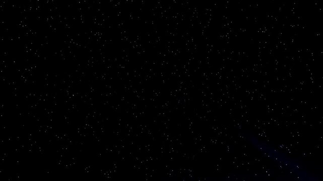 Shooting stars in night sky. Falling stars. Beautiful Night Sky Time Lapse with Milky Way Galaxy on Dark Sky. Starry Night Background, Astronomical Background