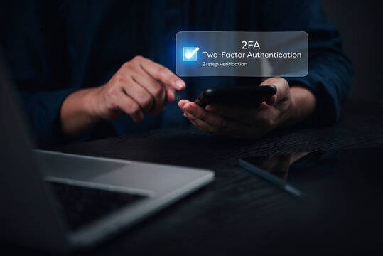 Approving login smartphone virtual pop up two-factor authentication 2FA secure account privacy cyber security identity confirmation digital authorization safety