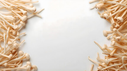 Fototapeta premium enoki mushrooms