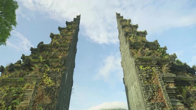 Iconic Handara Gate, Balinese Cultural Style Stone Gate