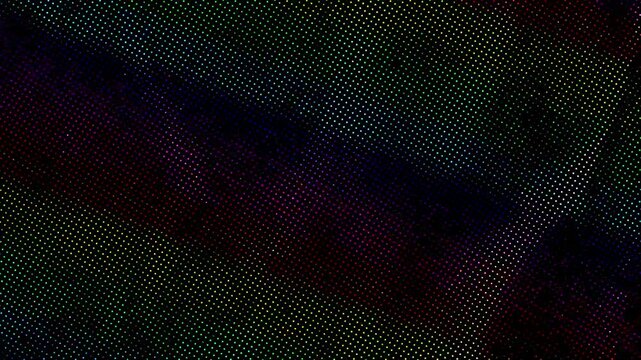 animated RGB colorful glitch texture with channel shift, noise, and distortion.