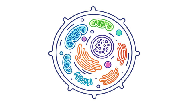 Animal Cell Diagram: Nucleus, Mitochondria, Golgi Apparatus, Ribosomes, Cytoplasm