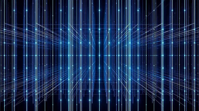 Abstract digital grid pattern representing smart infrastructure and connectivity