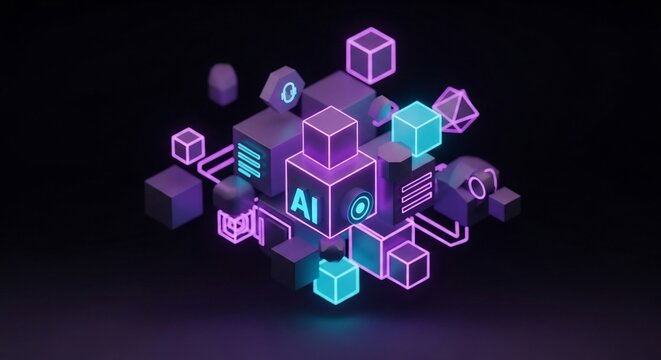 Artificial intelligence network concept