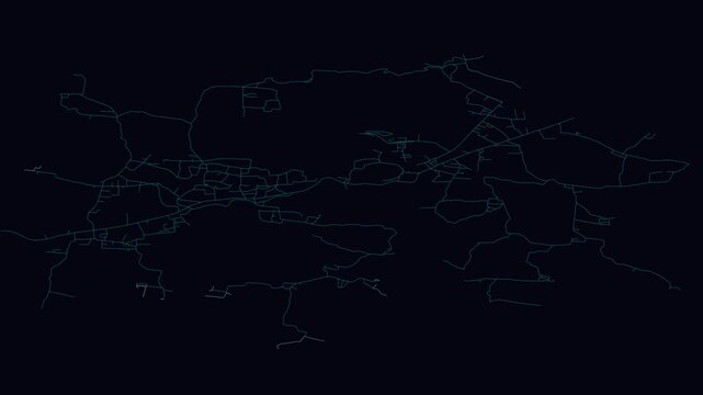 Sumedang, Indonesia, City Infrastructure Expansion Animation, Urban Visualization Technology