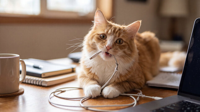 The Cable Chewer Cat