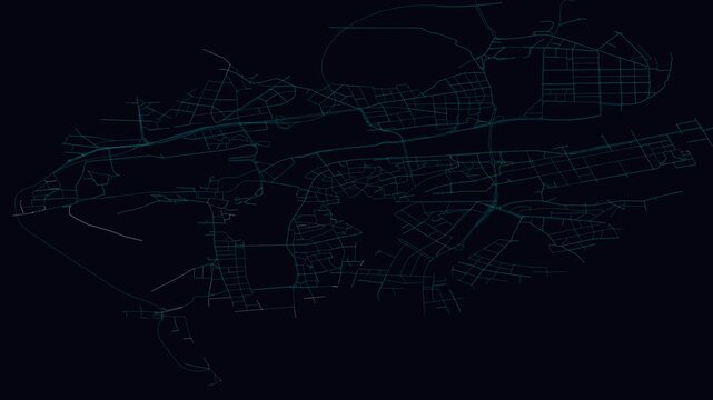 Prague, Czechia, City Infrastructure Expansion Animation, Urban Visualization Technology