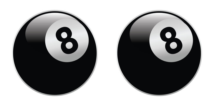 billiard ball icon on white background. Simple element illustration from Gaming concept.