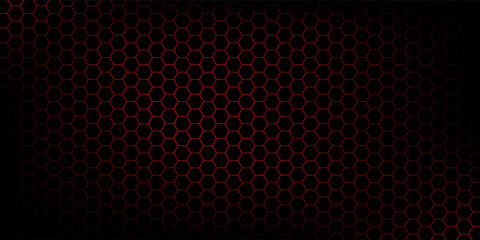 abstract hexagon dark red background. vector illustration © Salam