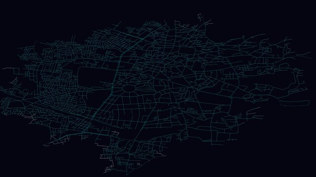 Jabalpur, India, City Infrastructure Expansion Animation, Urban Visualization Technology