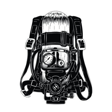 Breathing apparatus silhouette bundle set, gear.
